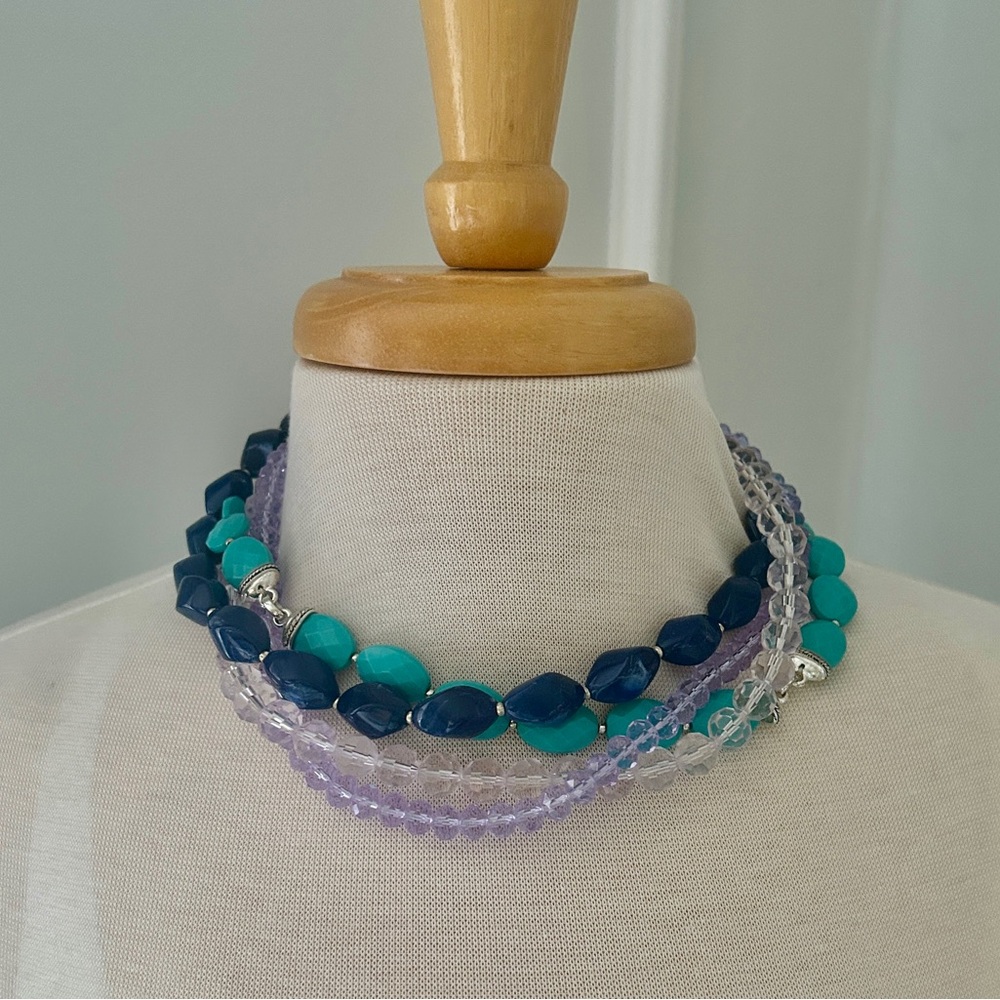 Colorful Beaded Statement Necklace